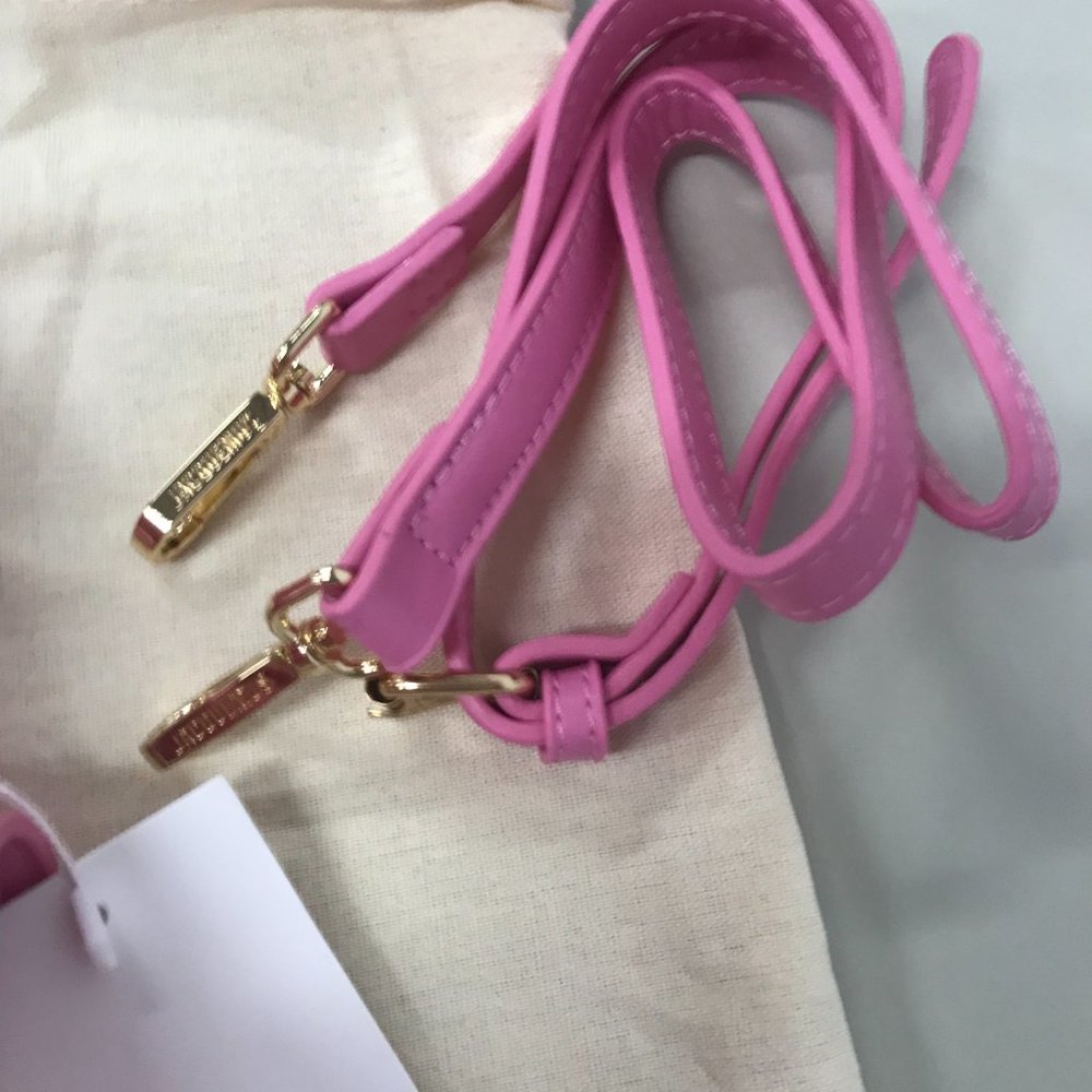 JACQUEMUS PINK Coiled  pink leather handbag - Picture 5 of 9